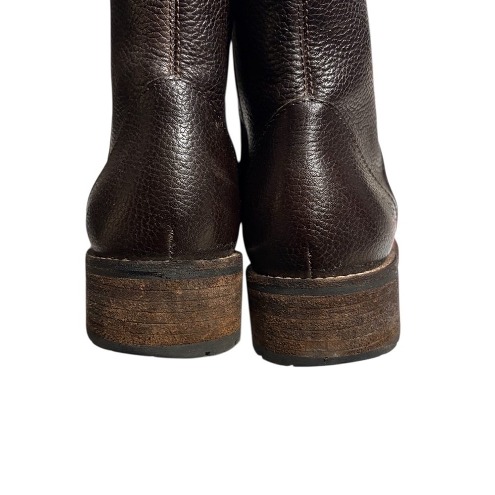 L.L. Bean Leather Chelsea Boots Woman's Size 7 Brown Made in Brazil Side Zipper - Picture 8 of 12